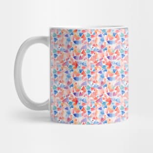 Watercolor geometric soft pink orange Mug